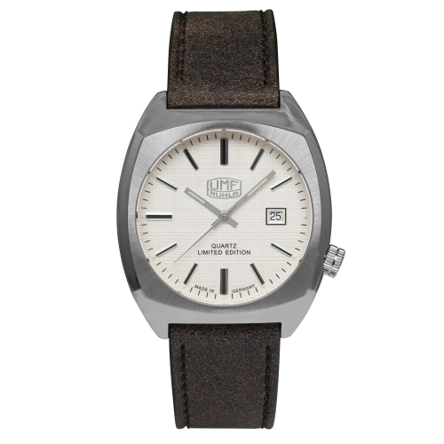 UMF Ruhla Armbanduhr 1468-1, Quarz-UMF-Kaliber 13, Saphirglas, 42mm
