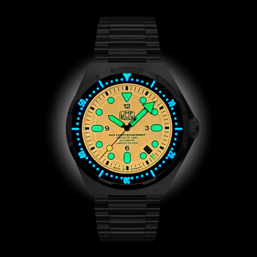 Preview: UMF Ruhla 1942M-5 NVA Kampfschwimmeruhr Prototyp 1985 Automatik, Saphirglas, 43mm