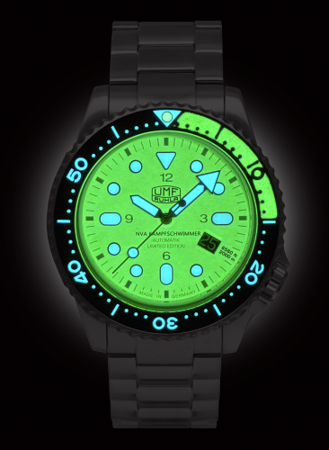 Preview: UMF Ruhla 1958M-4 Armbanduhr Kampfschwimmer 200ATM, ETA Automatik, 44mm