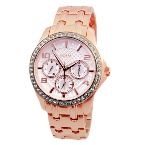GUESS Damen Armbanduhr Multifunktion W0403L3 roségoldfarben