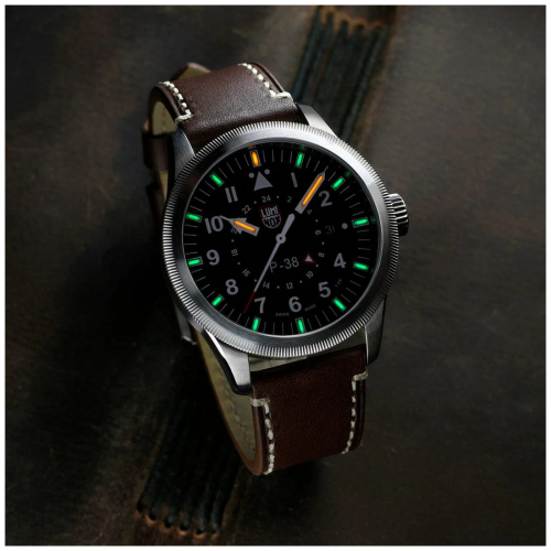 Luminox XA.9521 Herren Armbanduhr Fliegeruhr P-38 Lightning GMT 9520 Series