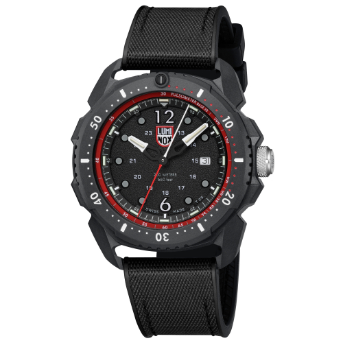 Luminox Armbanduhr ICE-SAR Arctic, 46 mm, Outdoor Uhr XL.1051 Saphirglas, Pulsmesser
