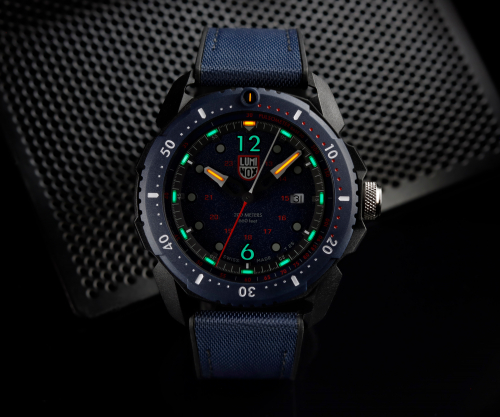 Luminox Armbanduhr ICE-SAR Arctic, 46 mm, Outdoor Uhr XL.1053 Saphirglas, Pulsmesser, Blau