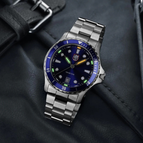 Luminox Herren Armbanduhr XS.0943 Sport Timer blau, 40mm, Saphirglas 10 ATM