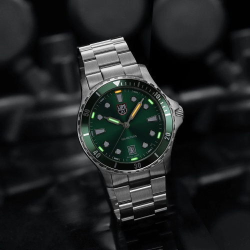 Luminox Herren Armbanduhr XS.0957 Sport Timer, grün, 40mm, Saphirglas 10 ATM