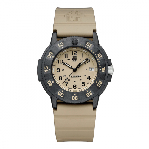 Luminox XS.3010.EVO.S Armbanduhr Original Navy SEAL 43mm, Sandfarben, Militäruhr, 20ATM