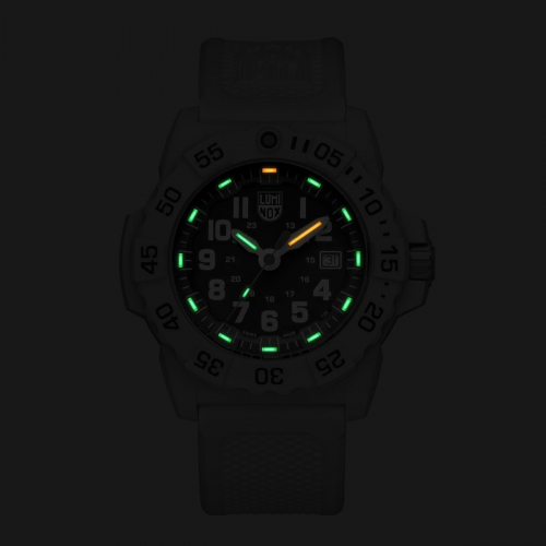 Luminox Navy SEAL Taucheruhr XS.3507.WB weiss-schwarz 45 mm, 20ATM