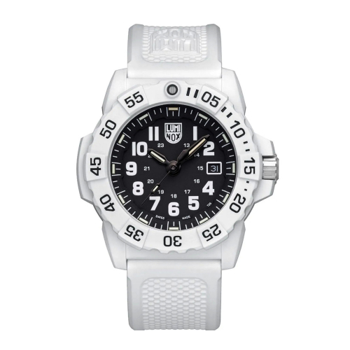 Luminox Navy SEAL Taucheruhr XS.3507.WB weiss-schwarz 45 mm, 20ATM