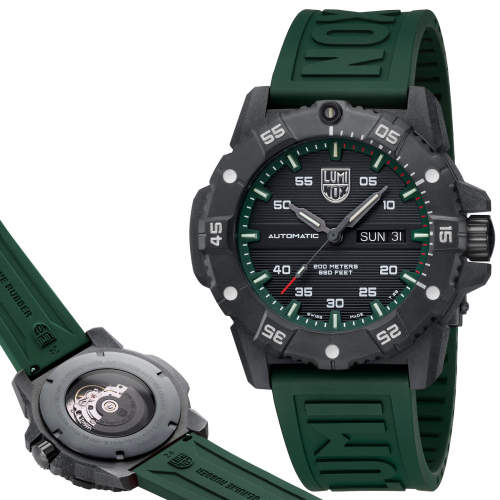 Luminox XS.3877 Master Carbon SEAL Automatic Militäruhr Day-Date Saphirglas