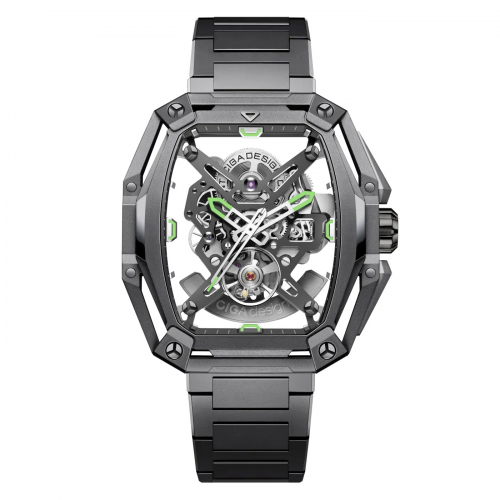 CIGA design Uhr Z035-GG01-W1G Automatik Hunter Grau Skelettuhr