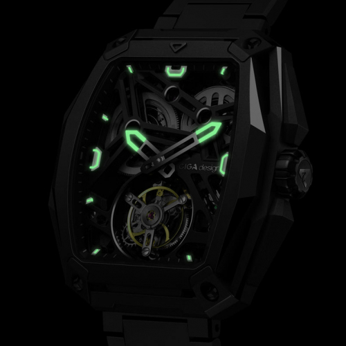 CIGA Design Tourbillon Z037-TIBU-1T6B Advanced Skeleton Complication Watch Hunter