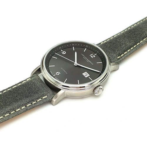 ABELER & SÖHNE AS2673 Herren Armbanduhr Automatik ETA-Werk Datum Saphirglas Lederband