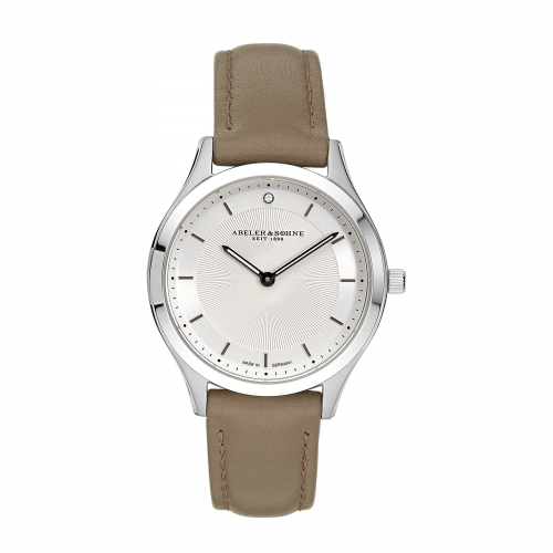 ABELER & SÖHNE AS3026 Damen Armbanduhr Saphirglas Rondawerk Lederband