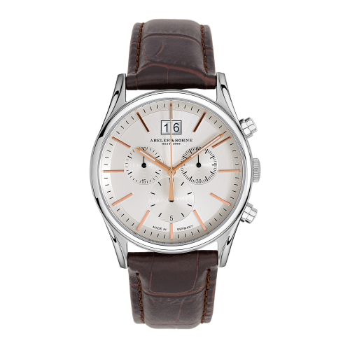 ABELER & SÖHNE Chrono AS3239 Herren Armbanduhr Saphirglas Ronda Werk Großdatum