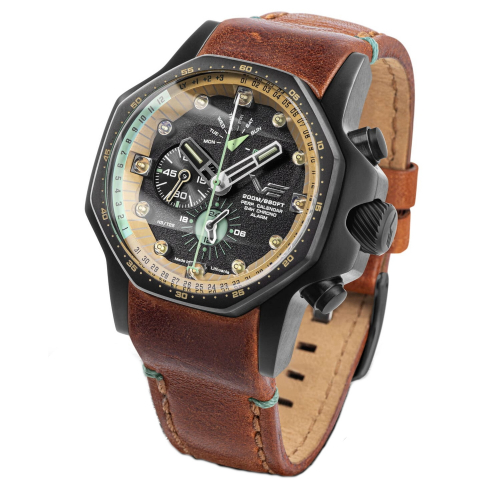 Vostok Europe Armbanduhr Atomic Age Multifunktion YM86-​640C697 Ewiger Kalender