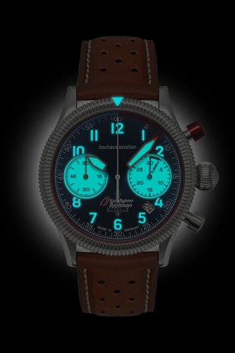 Bauhaus Aviation 2518-3 Eurofighter Automatik Sellita SW510 Chronograph Herrenuhr