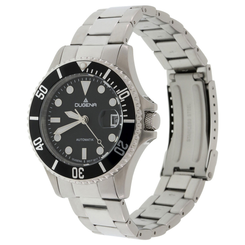 Dugena 4460512 Diver Herren Armbanduhr automatik 10ATM, Edelstahl