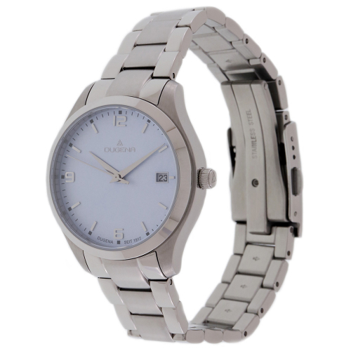 DUGENA Damen Armbanduhr 4461001 Tresor Woman, Saphirglas, 10 ATM, in blau
