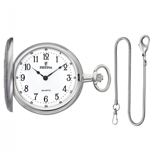 FESTINA F2025-1 Savonette Taschenuhr mit Kette