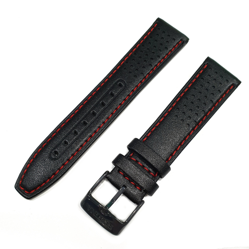 Festina Uhrenband Ersatzband Wechselband Lederband F20519 Schwarz Stegbreite 22mm