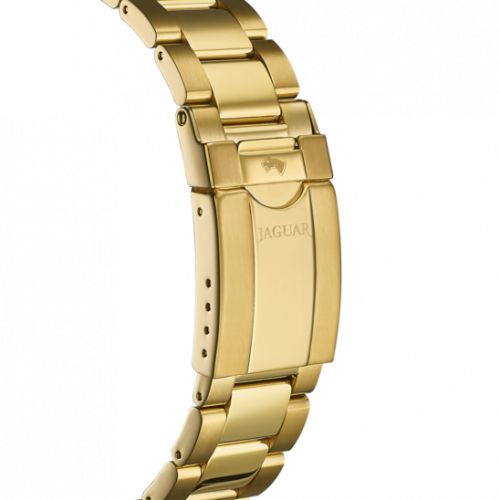 Jaguar Herren Armbanduhr Chrono Executive J864-2 Saphirglas 20 ATM goldfarben