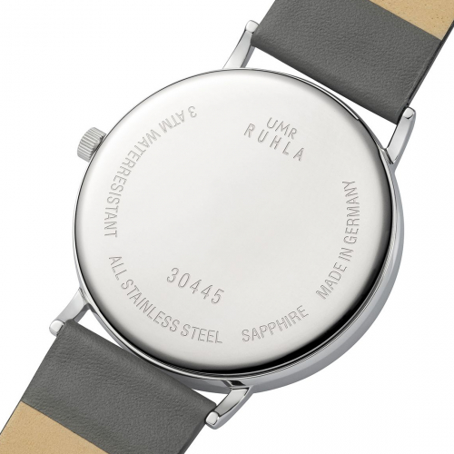 Preview: Ruhla Herren Armbanduhr Classic 30445 Ronda-Werk Lederband, 39mm, Saphirglas