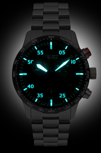 ZEPPELIN Fliegeruhr 7298M-3 Eurofighter Typhoon Chronograph Eta-Quarzwerk