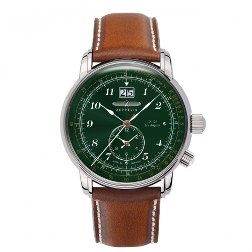 ZEPPELIN Herren Armbanduhr 86444 LZ126 Los Angeles, mit Dual Time