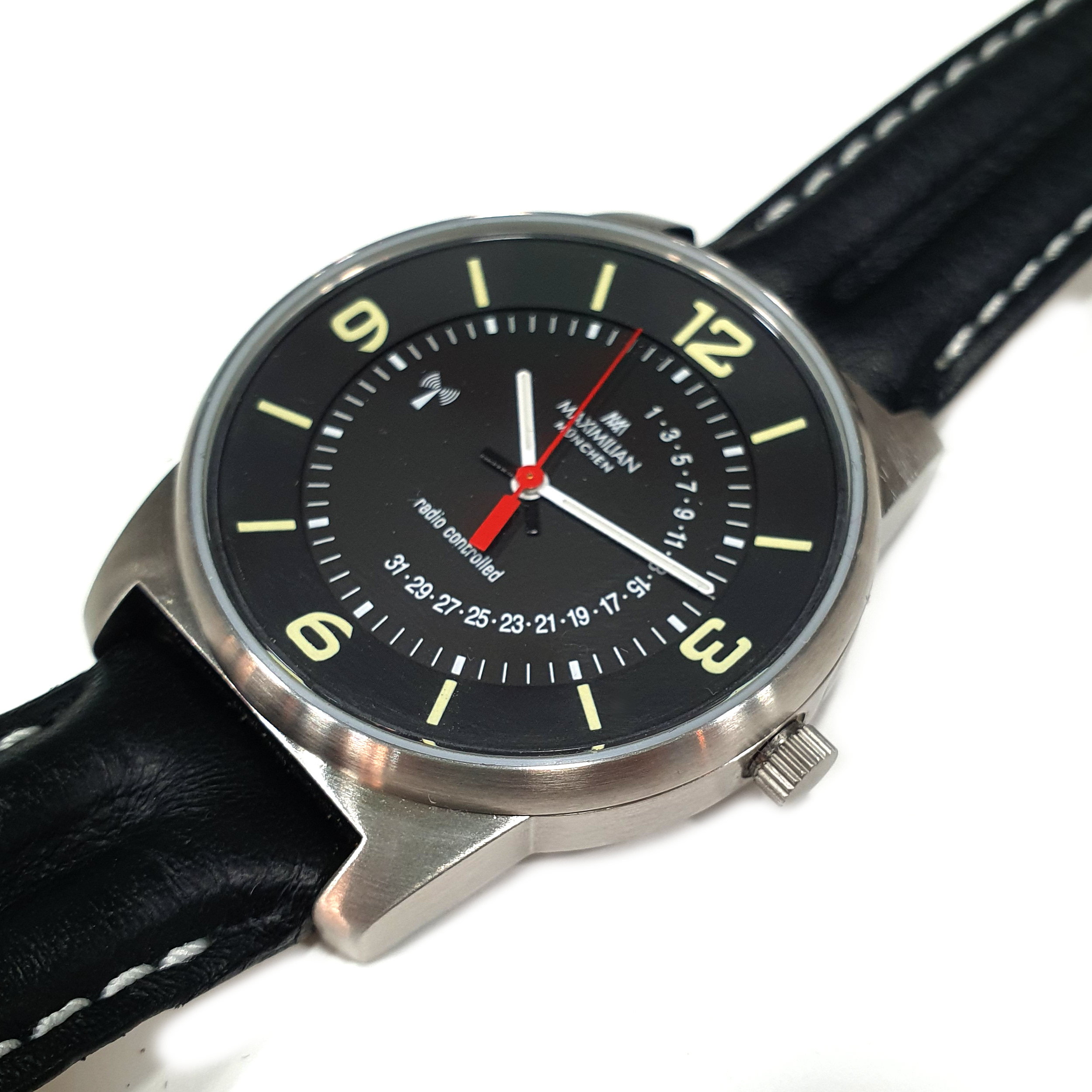 funk armbanduhr herren lederarmband