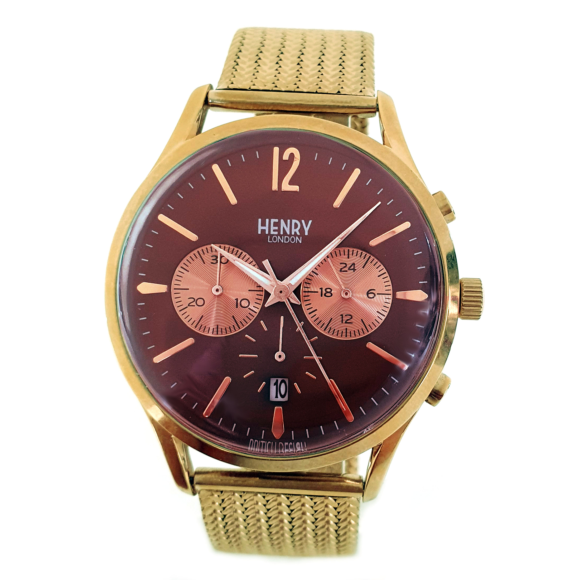 Henry London Armbanduhr Harrow HL41 CS 005657 Goldfarben