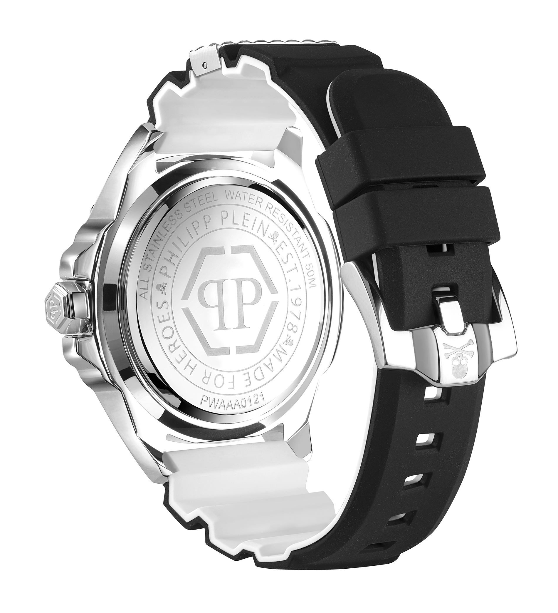 Philipp Plein Herren Armbanduhr PWAAA0121 The Skull bicolor  