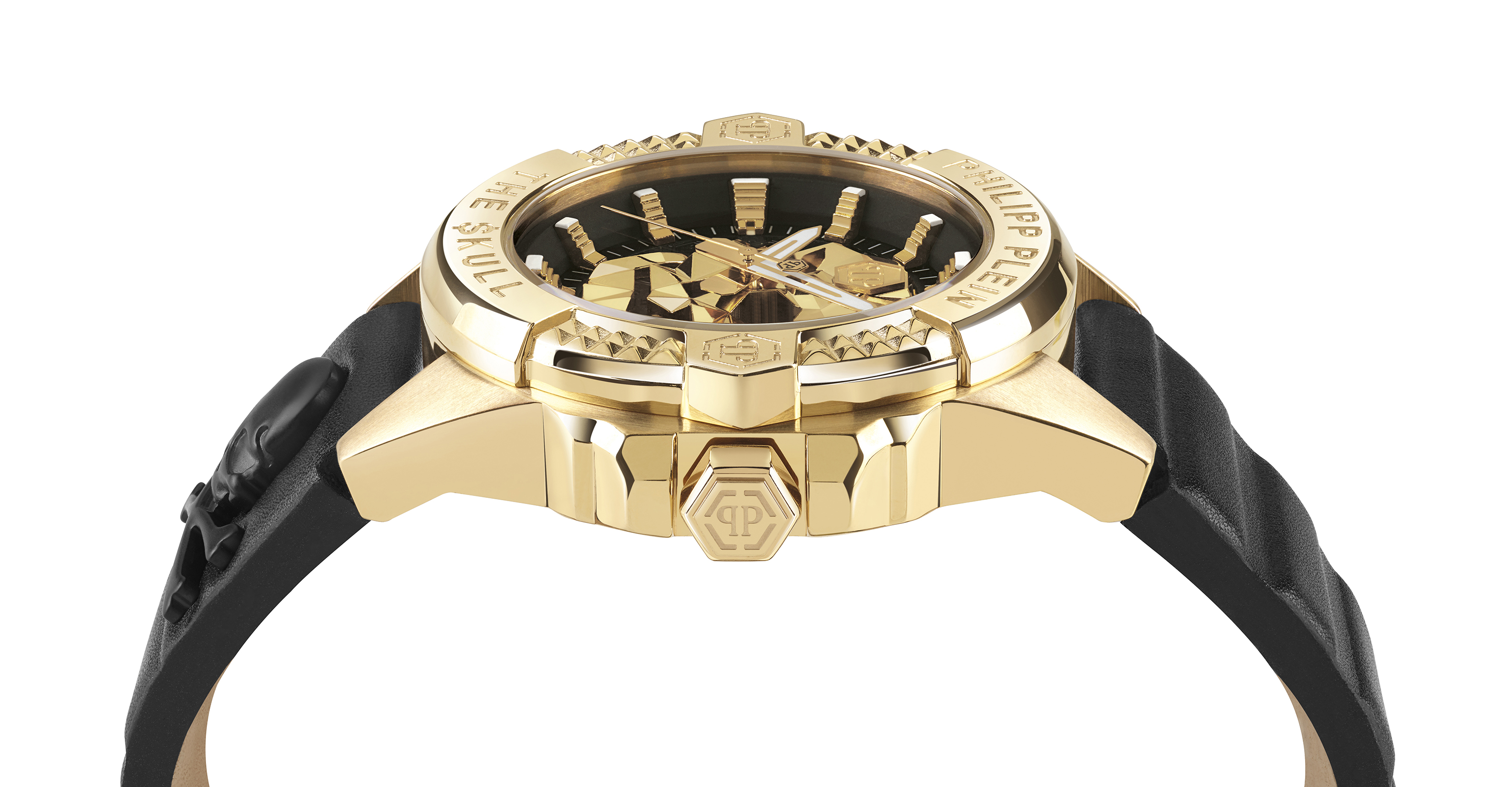 Philipp Plein Herren Armbanduhr PWAAA0521 The Skull Leder 
