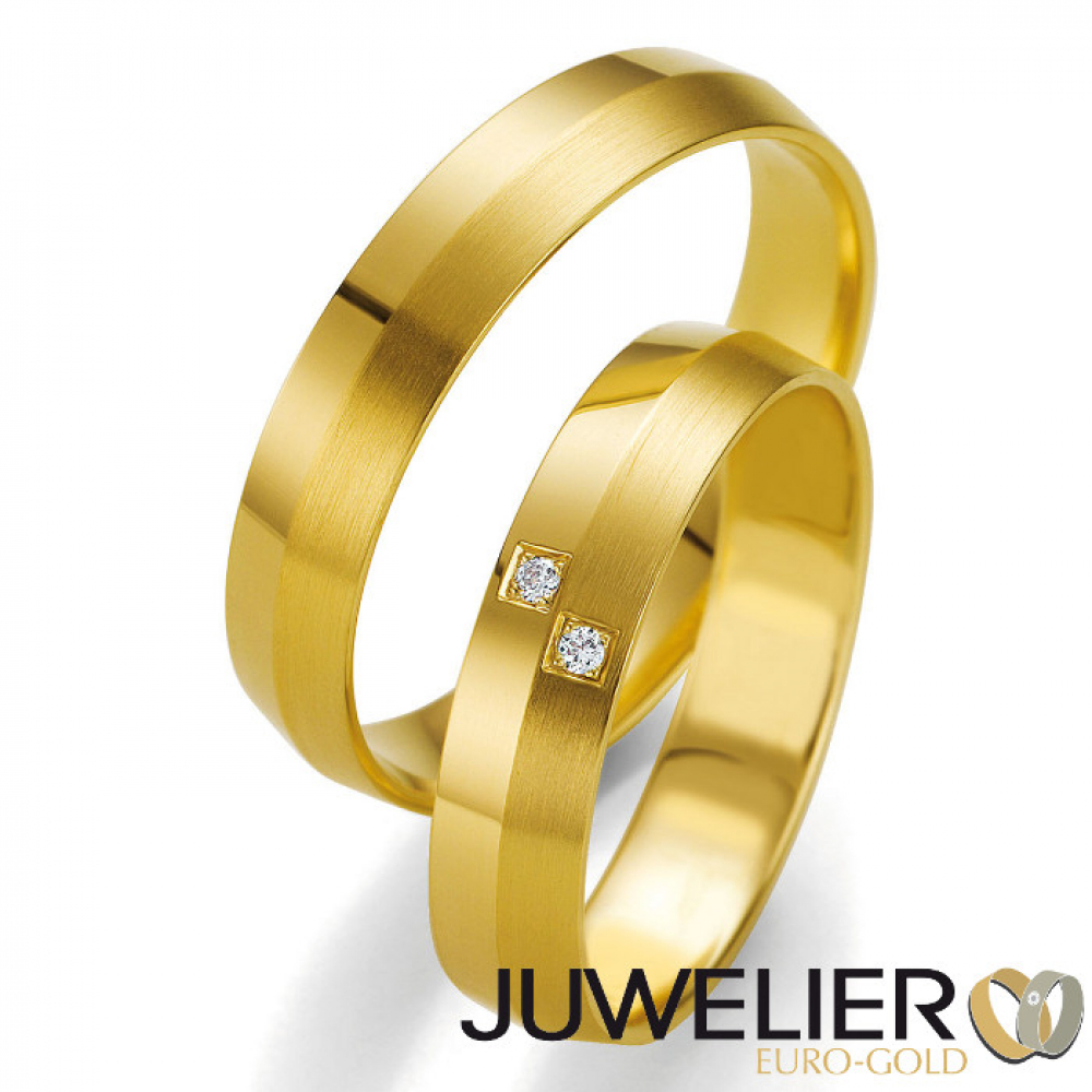 1 Paar Eheringe Trauringe in 333 Gelbgold 48_07137
