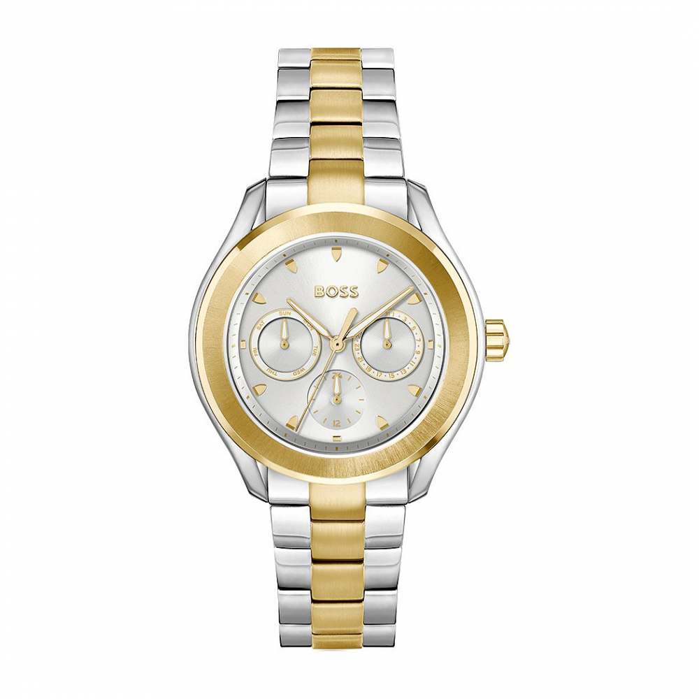 Boss Damen Armbanduhr Allusion 1502746 Multifunktion bicolor