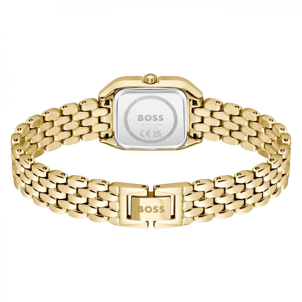 Boss Uhr Damen Armbanduhr 1502823 goldfarben rechteckig