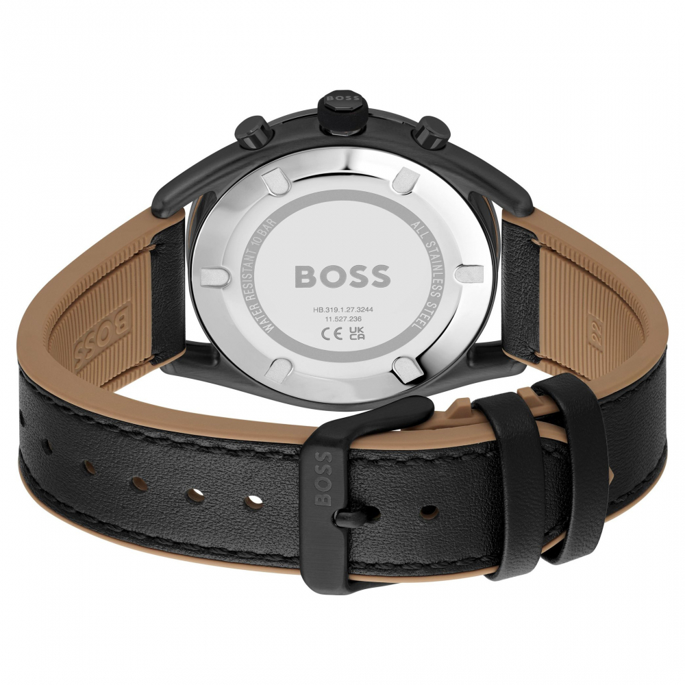 Hugo Boss Herren Armbanduhr Chrono 1514022 Silikonband, 10 ATM
