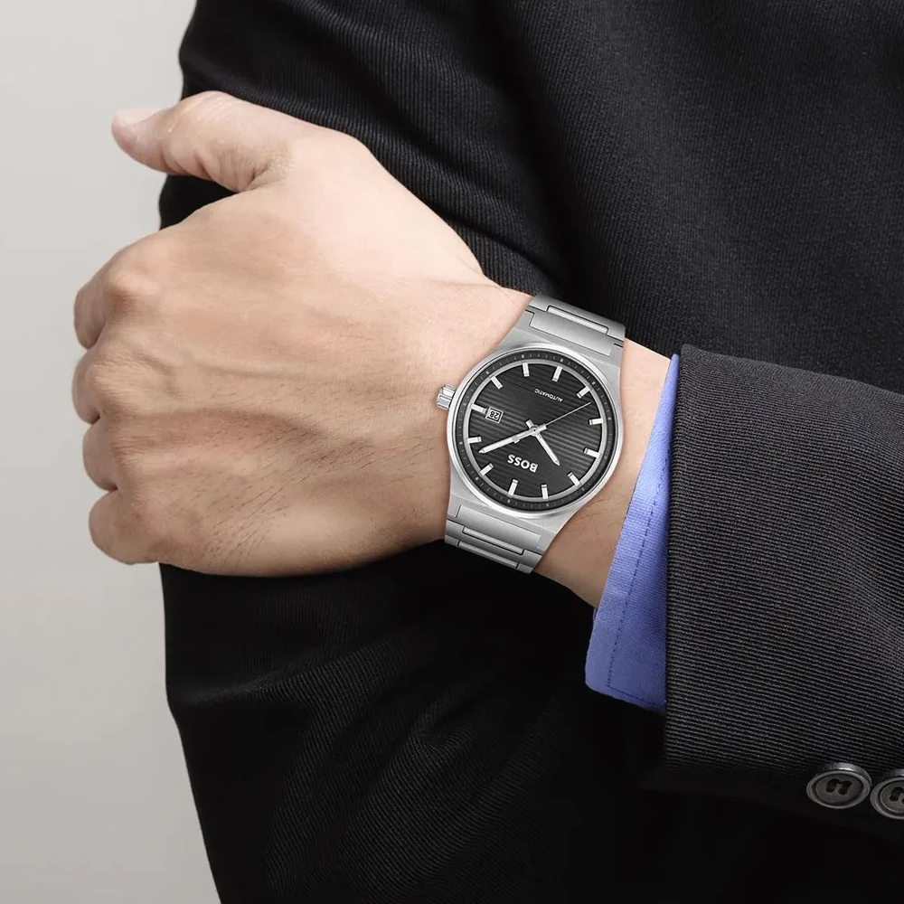 Boss 1514117 Herren Armbanduhr Automatik, Edelstahl, 41mm
