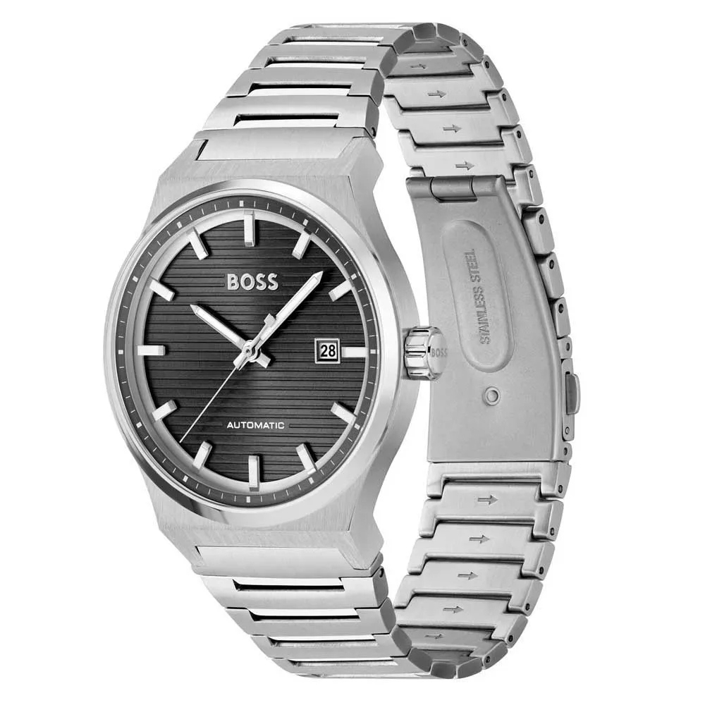 Boss 1514117 Herren Armbanduhr Automatik, Edelstahl, 41mm