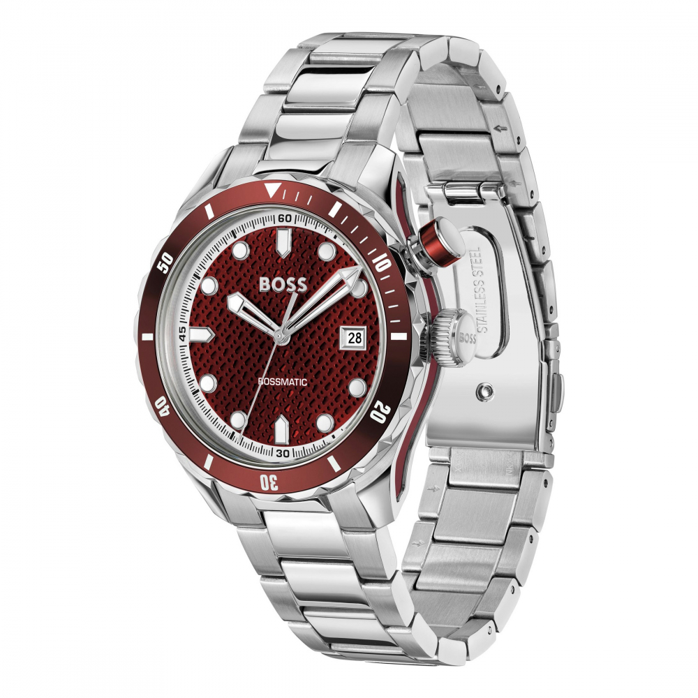 Boss 1514179 BOSSMATIC Herren Armbanduhr Mech-Hybrid-Automatik