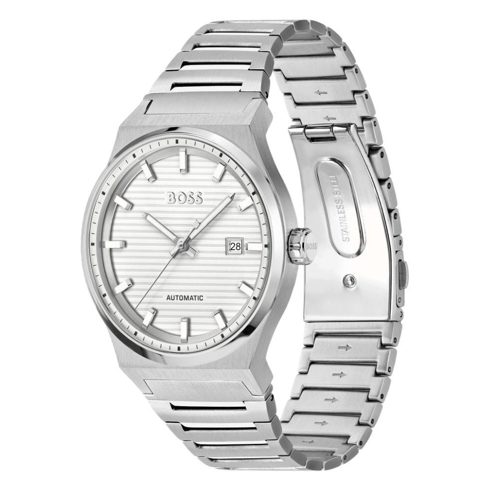 Boss 1514186 Herren Armbanduhr Automatik, Edelstahl, 41mm