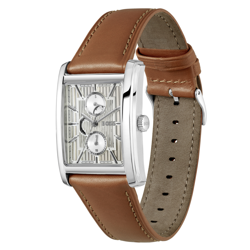 Boss Herren Armbanduhr 1514316 Leder Multifunktion