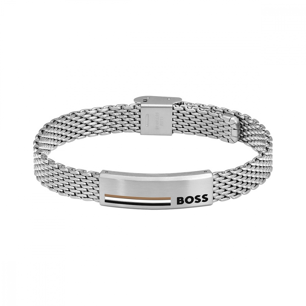BOSS Herren Armband Edelstahl 1580611 Gliederarmband 21cm