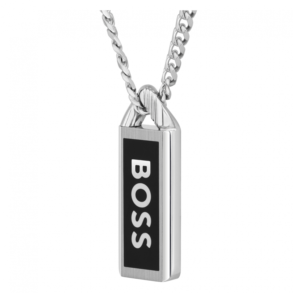 BOSS Herren Kette mit Anhänger 1580677 Edelstahl 56cm