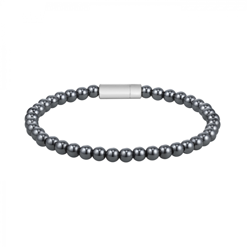 BOSS Herren 1580790M HEMATITE Armband Edelstahlarmband 21cm