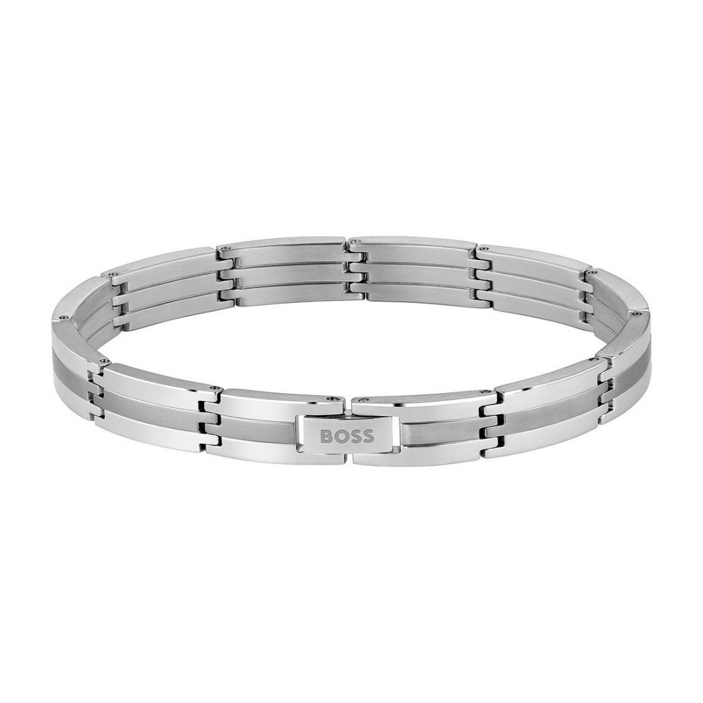 BOSS Herren Armband Edelstahl 1580803 Gliederband 20cm