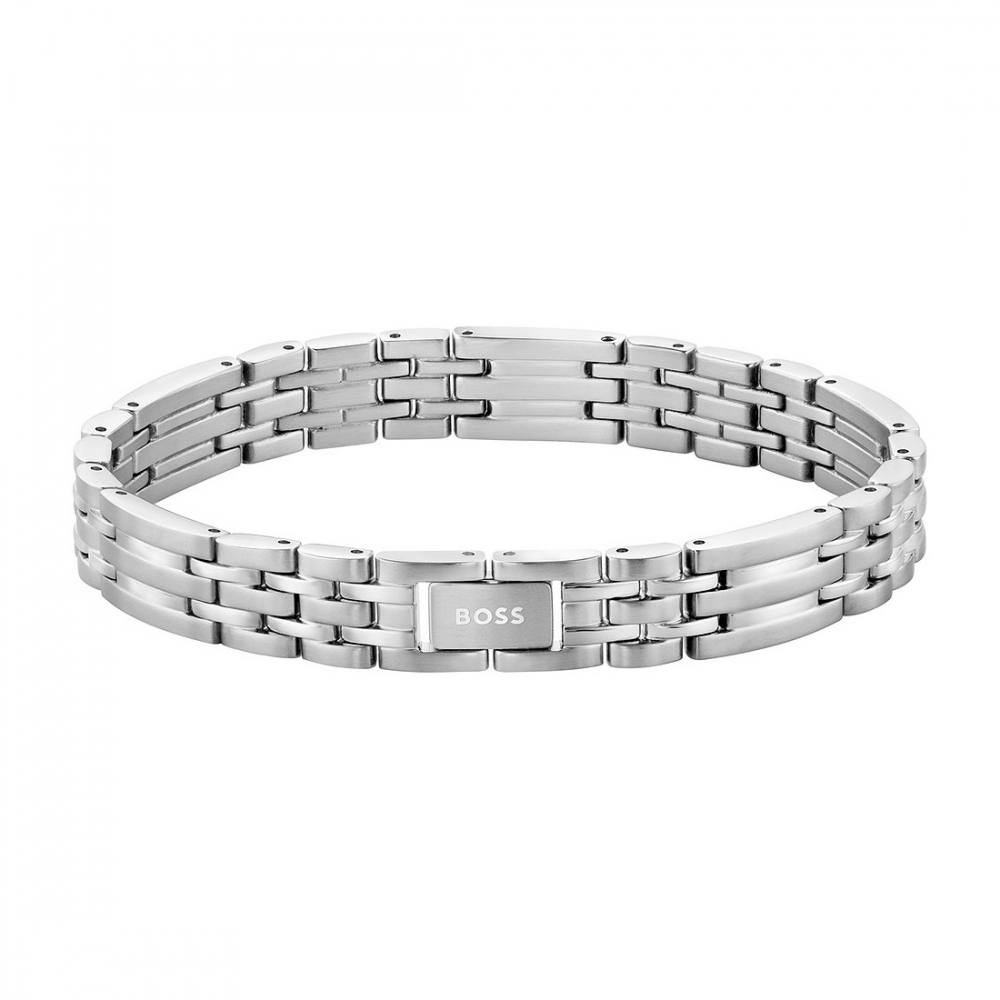 BOSS Herren Armband Edelstahl 1580812 Gliederband 19cm