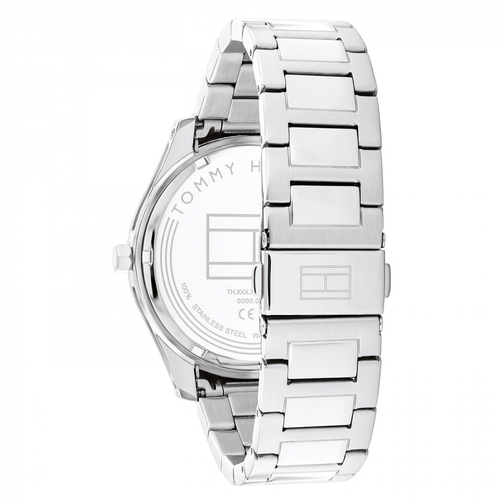 Tommy Hilfiger Herren Armbanduhr 1710537 Multifunktion Datum-Wochentag, Grün, bicolor