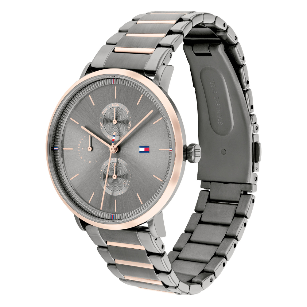 Tommy Hilfiger Damen Armbanduhr 1782300 Multifunktion Day-Date bicolor