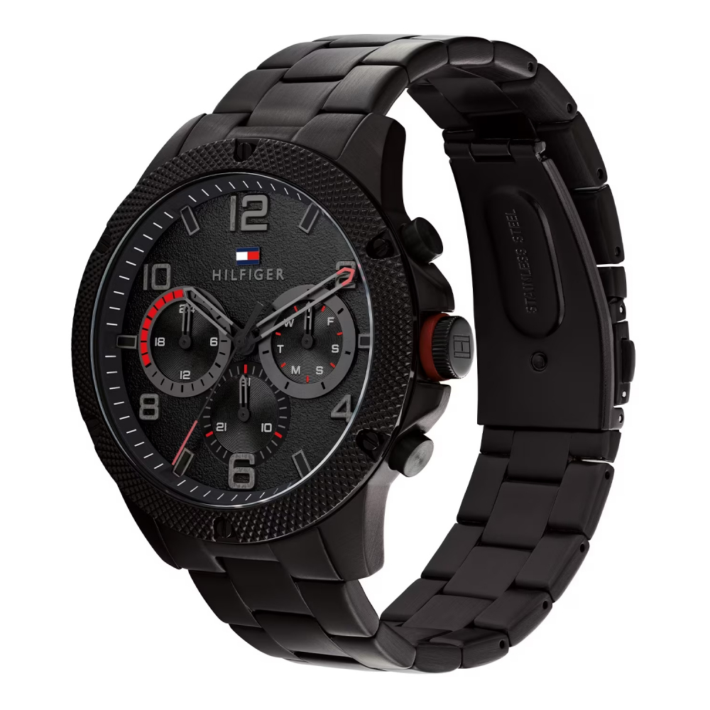 Tommy Hilfiger Herren Armbanduhr 1792030 Multifunktion Datum-Wochentag