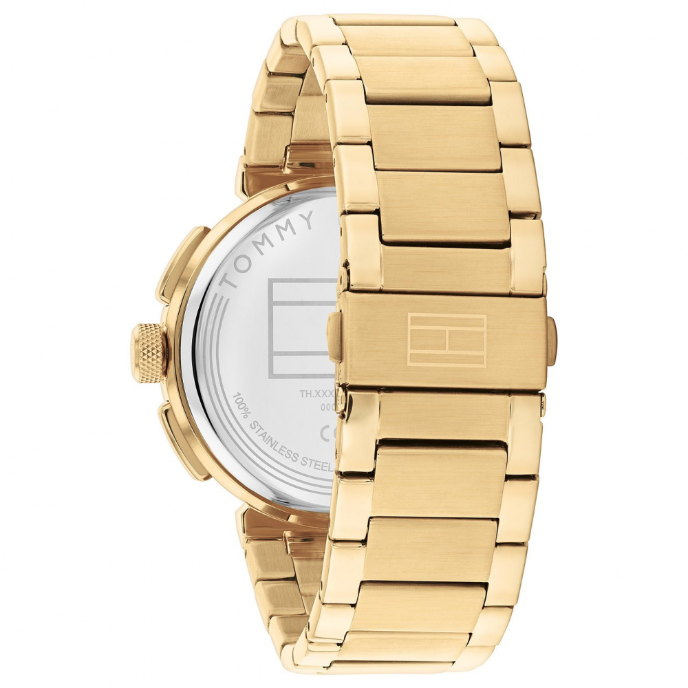 Tommy Hilfiger 1792118 Multifunktion Herren Armbanduhr Day-Date goldfarben
